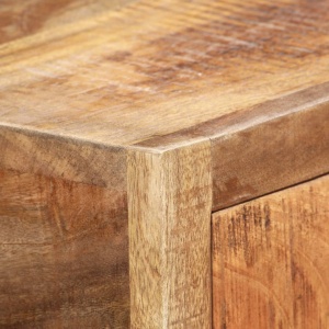 Masă consolă, auriu, 90 x 30 x 75 cm, lemn masiv reciclat - Img 3