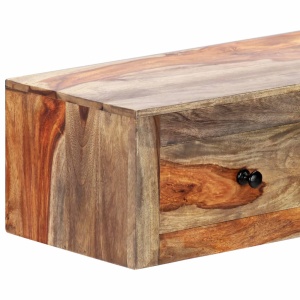 Masă consolă de perete, 100x25x20 cm, lemn masiv de sheesham - Img 8