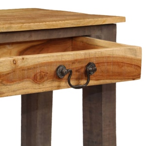 Masă consolă din lemn masiv, vintage, 118 x 30 x 80 cm - Img 5