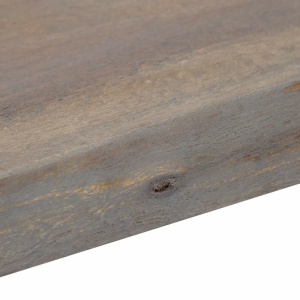 Masă consolă, gri, 115x35x76 cm, lemn masiv de acacia și fier - Img 8