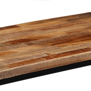Masă consolă, lemn masiv de tec reciclat, 90 x 30 x 76 cm - Img 9