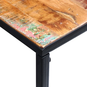 Masă consolă, lemn reciclat de esență tare, 110x35x76 cm - Img 6