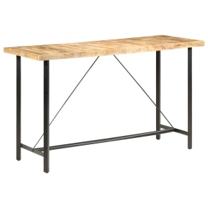 Masă de bar, 180x70x107 cm, lemn de mango nefinisat - Img 11