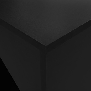 Masă de bar cu dulap, negru, 115 x 59 x 200 cm - Img 2