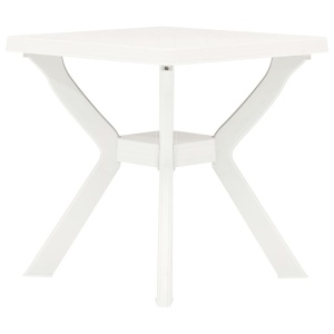 Masă de bistro, alb, 70 x 70 x 72 cm, plastic