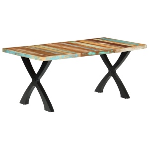 Masă de bucătărie, 180 x 90 x 76 cm, lemn masiv reciclat - Img 10