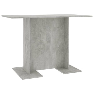 Masă de bucătărie, gri beton, 110 x 60 x 75 cm, PAL - Img 2