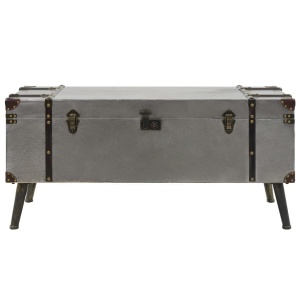 Masă de cafea, MDF și aluminiu, 102x51x47,5 cm - Img 4