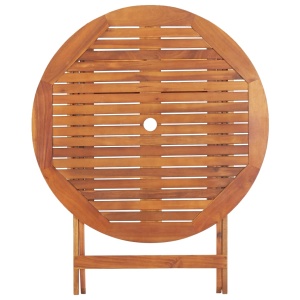 Masă de grădină pliabilă, 90 x 75 cm, lemn masiv de acacia - Img 4