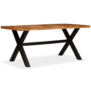 Masă sufragerie Lemn masiv de salcâm și mango 180x90x76 cm - Img 3