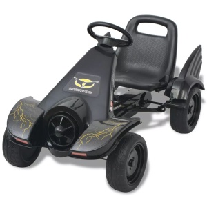 Mașinuță kart cu șezut reglabil neagră - Img 2