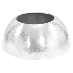 Măsuță cafea, argintiu, 70 x 30 cm, aluminiu bătut cu ciocanul - Img 8