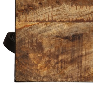 Măsuță de cafea cu roți, 100 x 60 x 26 cm, lemn masiv de mango - Img 8