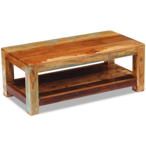Măsuță de Cafea Lemn Solid Reciclat 90x45x35 cm - Img 8