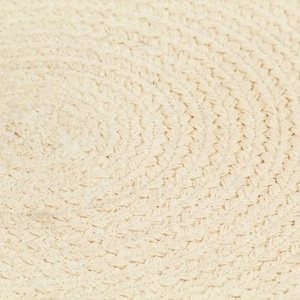 Naproane, 6 buc., natural, 38 cm, bumbac, rotund - Img 3