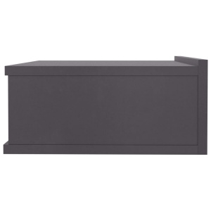 Noptiere suspendate, 2 buc., gri, 40 x 30 x 15 cm, PAL - Img 4