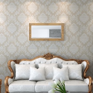 Oglindă de perete in stil baroc, 100 x 50 cm, auriu - Img 2