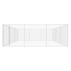 Padoc pentru câini de exterior, 570x570x185 cm, oțel galvanizat - Img 2