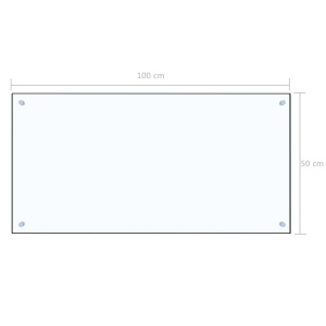 Panou antistropi bucătărie transparent 100x50cm sticlă securiz. - Img 9