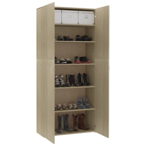 Pantofar, stejar Sonoma, 80 x 35,5 x 180 cm, PAL - Img 4
