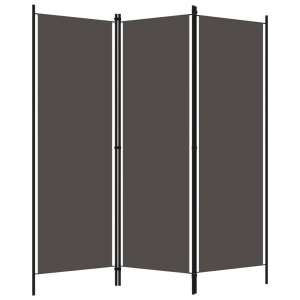 Paravan de cameră cu 3 panouri, antracit, 150 x 180 cm - Img 2
