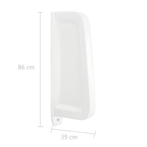 Paravan protecție pisoar cu montaj in perete alb ceramică - Img 9
