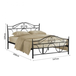 Pat SL Denver 160x200 negru - Img 3