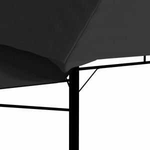 Pavilion cu acoperiș dublu extins 3x3x2,75 m antracit 180 g/m² - Img 10