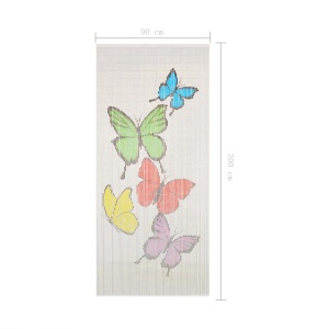 Perdea de ușă pentru insecte, 90 x 200 cm, bambus - Img 5