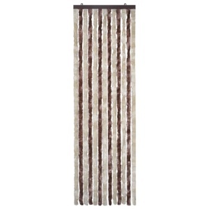 Perdea pentru insecte, bej și maro deschis, 56x185 cm, Chenille - Img 3