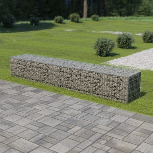 Perete gabion cu capace, 300 x 50 x 50 cm, oțel galvanizat