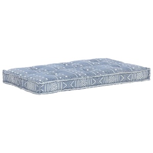 Pernă pentru canapea din paleți, indigo, textil, petice - Img 3