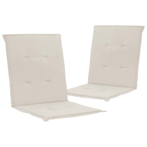 Perne de scaun de grădină, 2 buc., crem, 100 x 50 x 3 cm