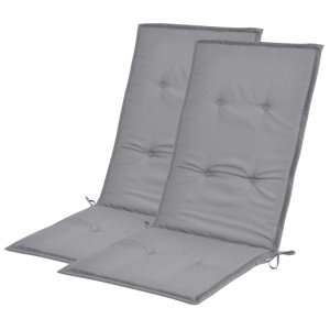 Perne scaun de grădină, 2 buc, gri, 120 x 50 x 3 cm - Img 2
