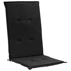 Perne scaun de grădină, 4 buc., negru, 120 x 50 x 3 cm - Img 3