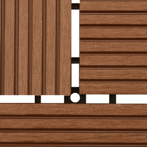 Plăci de pardoseală, 22 buc., maro, 30 x 30 cm, WPC, 2 mp - Img 6