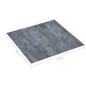 Plăci de pardoseală autoadezive, gri marmură, 5,11 m², PVC - Img 6