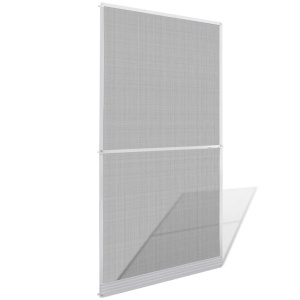 Plasă albă cu balamale pentru uși impotriva insectelor 120 x 240 cm