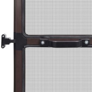 Plasă maro cu balamale pentru uși impotriva insectelor 100 x 215 cm - Img 5
