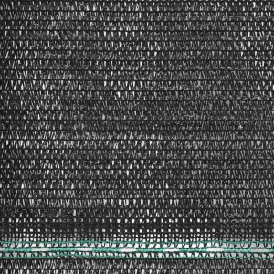 Plasă teren de tenis, negru, 1,6 x 100 m, HDPE - Img 3