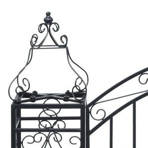 Poartă de grădină ornamentală, 122 x 20,5 x 100 cm, fier forjat - Img 4