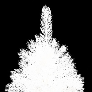 Pom de Crăciun artificial, ace cu aspect natural, alb, 120 cm - Img 3