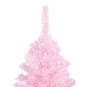 Pom de Crăciun artificial cu suport, roz, 180 cm, PVC - Img 2