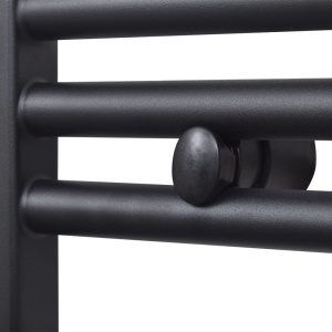 Radiator port-prosop incălzire centrală baie, drept, 500x1160mm, negru - Img 8