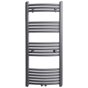 Radiator port-prosop incălzire centrală, curbat, 500 x 1160 mm, gri - Img 2