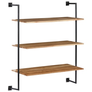 Raft de perete, 94x35x113 cm, lemn masiv de acacia - Img 7