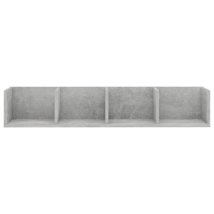 Raft de perete CD-uri, gri beton, 100 x 18 x 18 cm, PAL - Img 4