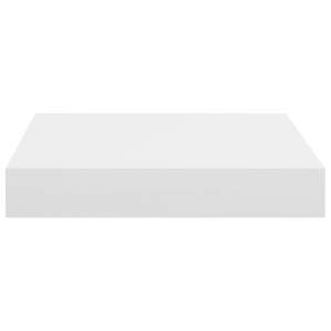 Raft de perete suspendat, alb, 23x23,5x3,8 cm, MDF - Img 8