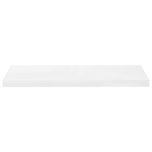 Raft de perete suspendat, alb extralucios, 80x23,5x3,8 cm, MDF - Img 4