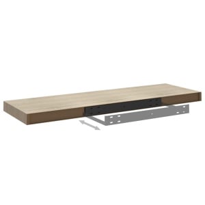 Raft de perete suspendat, stejar, 80x23,5x3,8 cm, MDF - Img 8